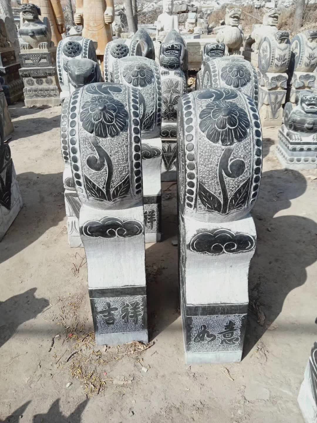 吉祥如意抱鼓石石雕