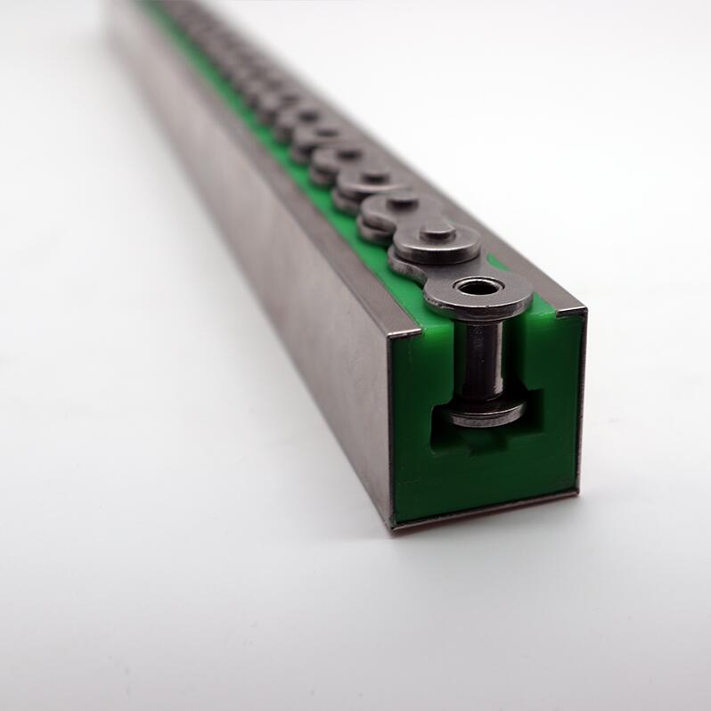 供应高耐磨聚乙烯绿色塑料导轨upe滑槽链条导轨