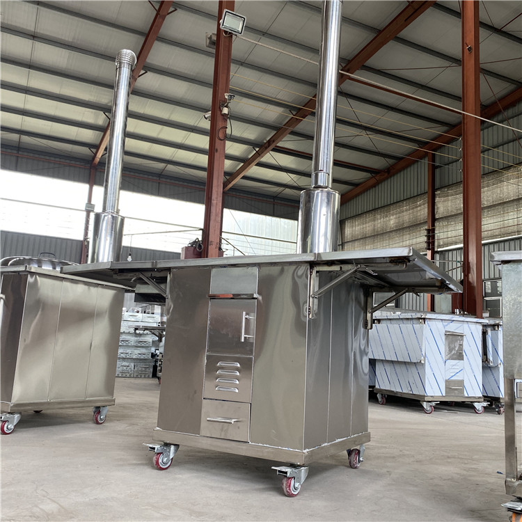 加厚不锈钢无烟灶现货 52型单眼无烟灶批发 东北室内移动柴火灶