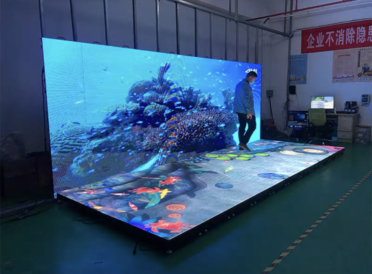 广元游戏互动led地砖屏 雷达led地砖屏 感应地砖屏价格 华信通