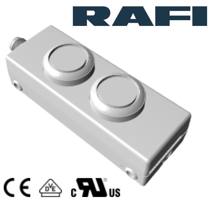 RAFI进口E-BOX德国M12急停按钮开关盒1.22.392.392