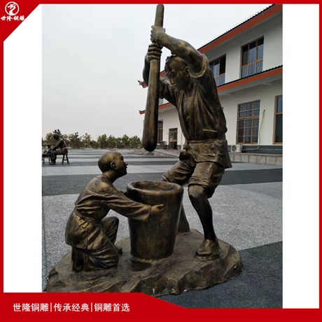 户外景区民族人物铜雕塑 藏族人物铜雕 企业人物雕像