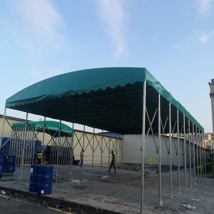 九江电动悬空推拉蓬户外可移动推拉棚