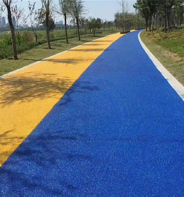 四川景区停车场透水地面建设 德阳户外彩色地坪施工 生态材料生产