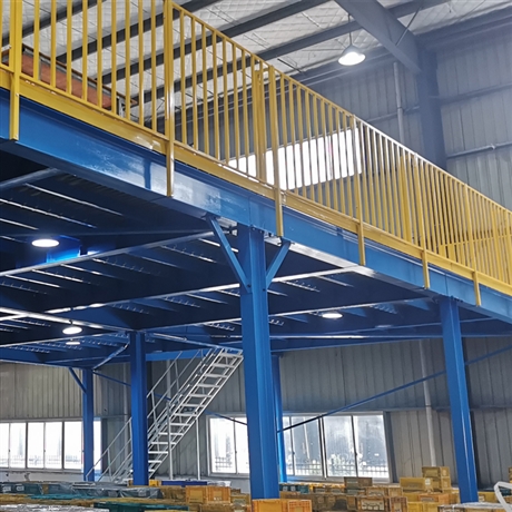 叉车存取钢平台 重型钢结构平台