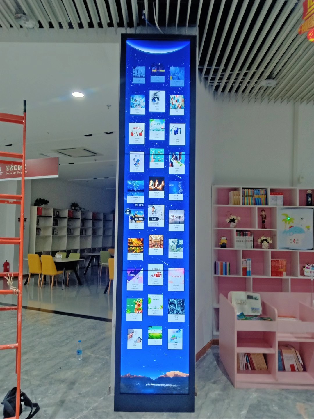 图书馆瀑布流阅读新体验供应二维码数字图书借阅机