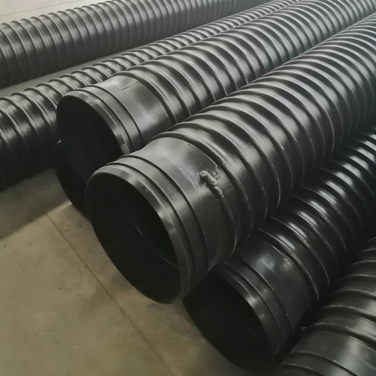 钢带增强聚乙烯螺旋波纹管承插式 污水排水管 种类规格齐全