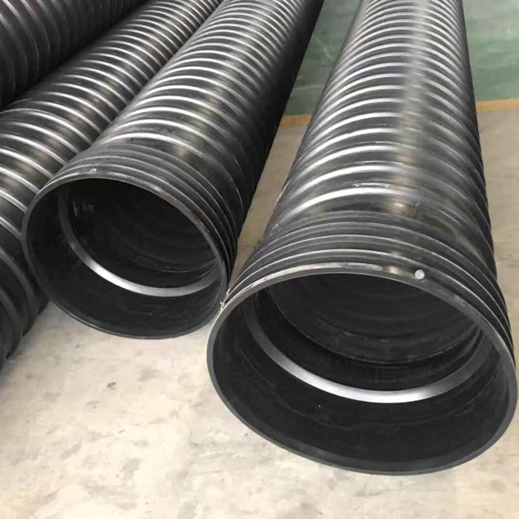 钢带增强聚乙烯螺旋波纹管 市政下水道排污管 乙烯波纹管厂家