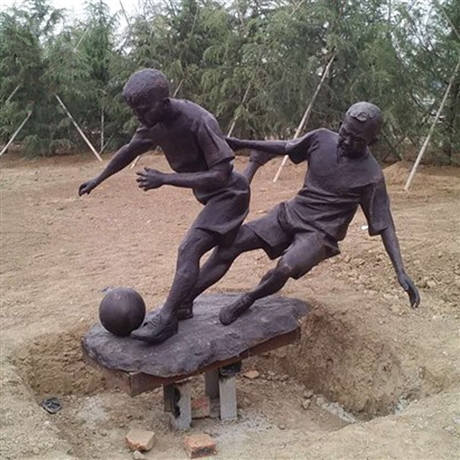 铜雕运动人物 厂家定制铸铜体育运动人物雕塑