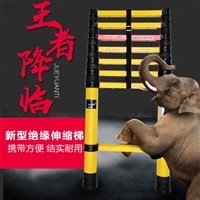圆管伸缩梯_4米绝缘伸缩梯_鱼竿伸缩安全梯_绝缘伸缩梯