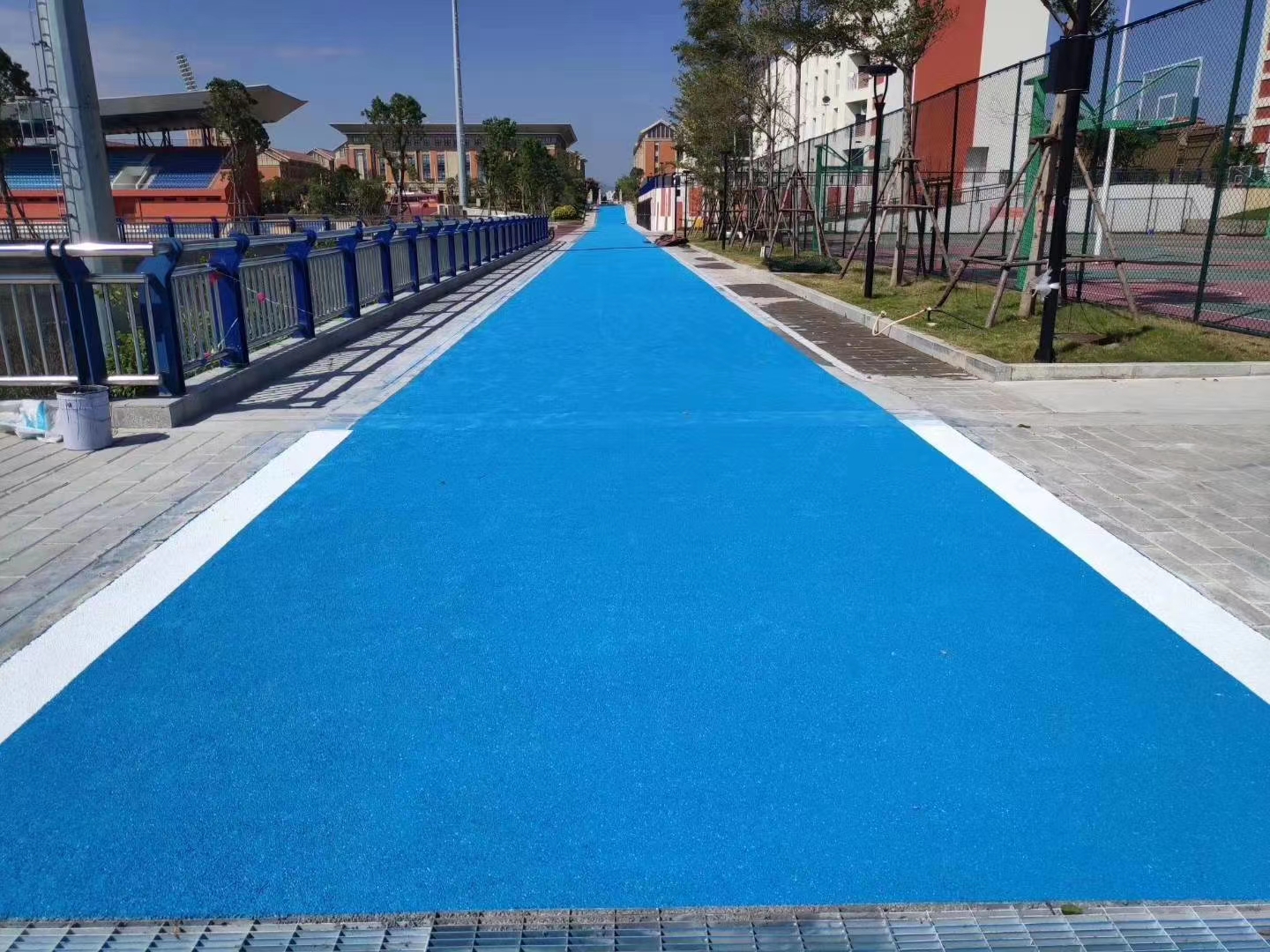 河南车道建设 彩色透水混凝土地面 安阳生态景观透水地坪