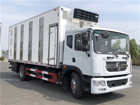 安徽大猪转运车 东风密封恒温3层拉猪车