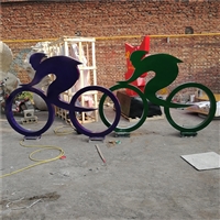 骑自行车人物雕塑 不锈钢运动人物雕塑