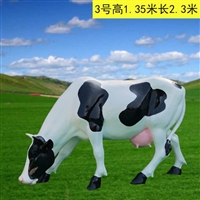 玻璃钢奶牛雕塑 仿真奶牛雕塑报价表