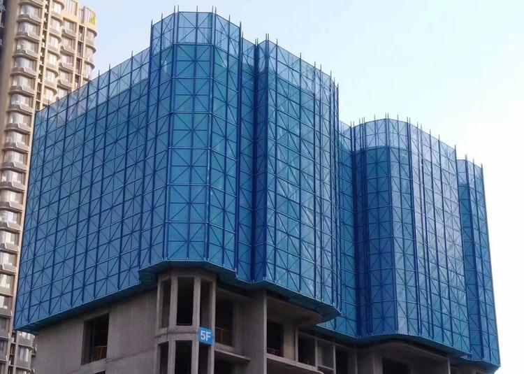 铝板爬架网建筑钢板爬架网片施工安全防护网