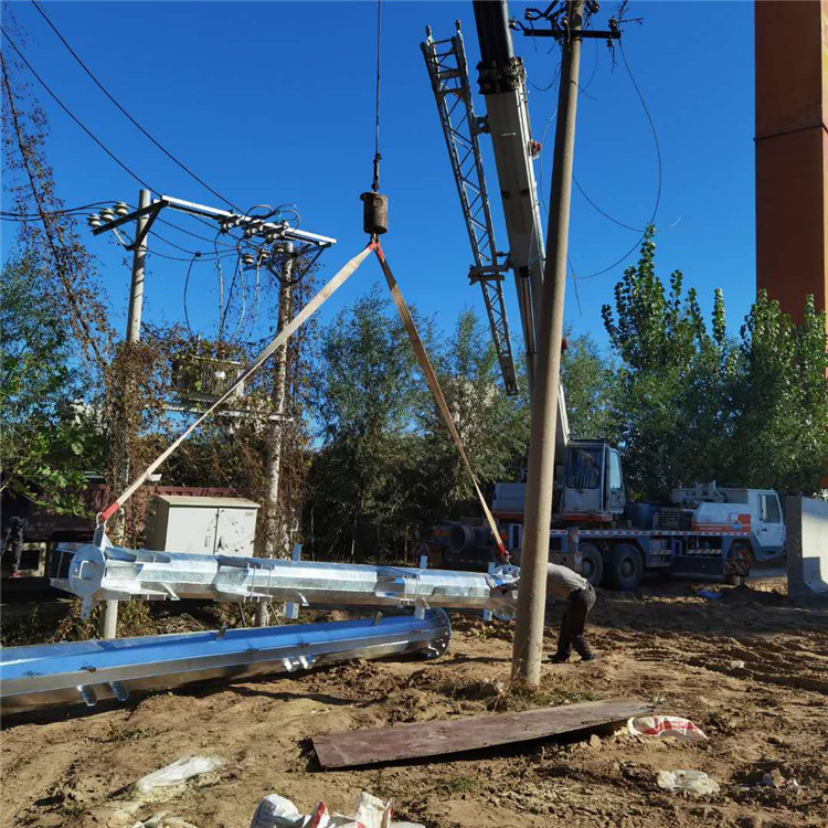 图纸加工滁州10kv电力杆塔金属钢管杆高压电线杆价格