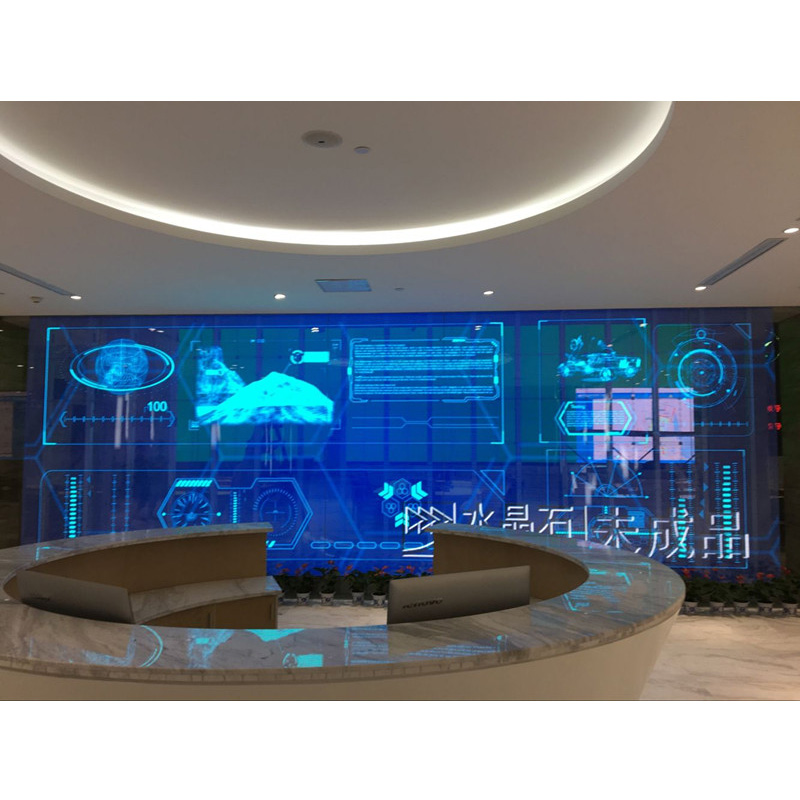 科技文化馆彩色led显示屏 创意透明电子屏