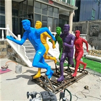 跑步人物雕塑，运动主题雕塑，写实抽象剪影，应有尽有