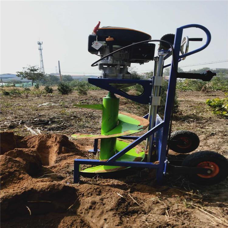 挖树坑机手摇升降种树工具