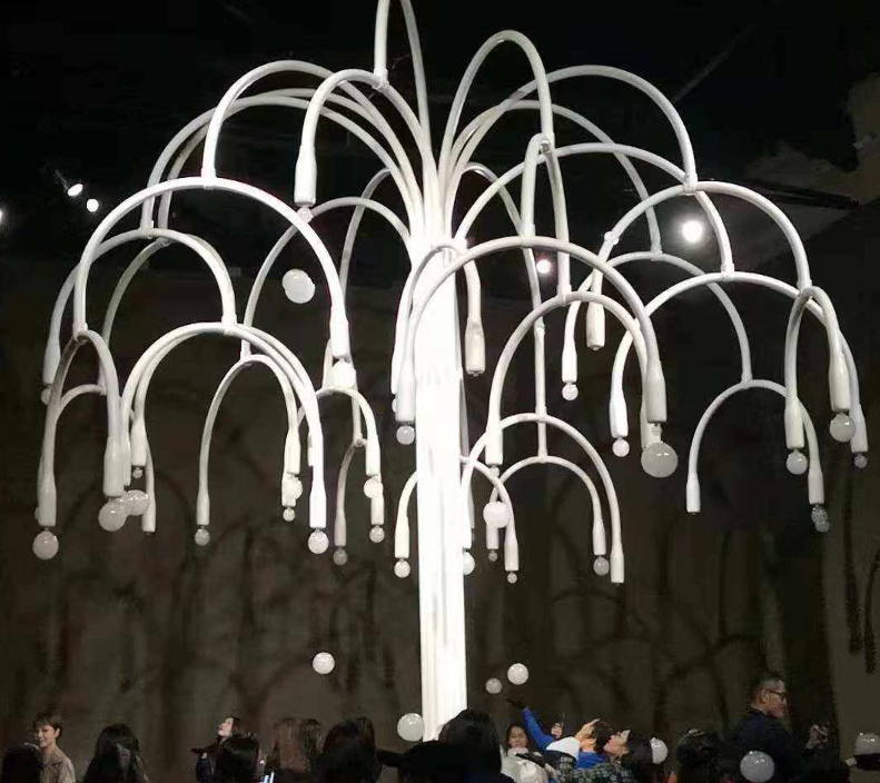 广东公园烟泡树各种颜色支持定制互动装置泡泡树批发