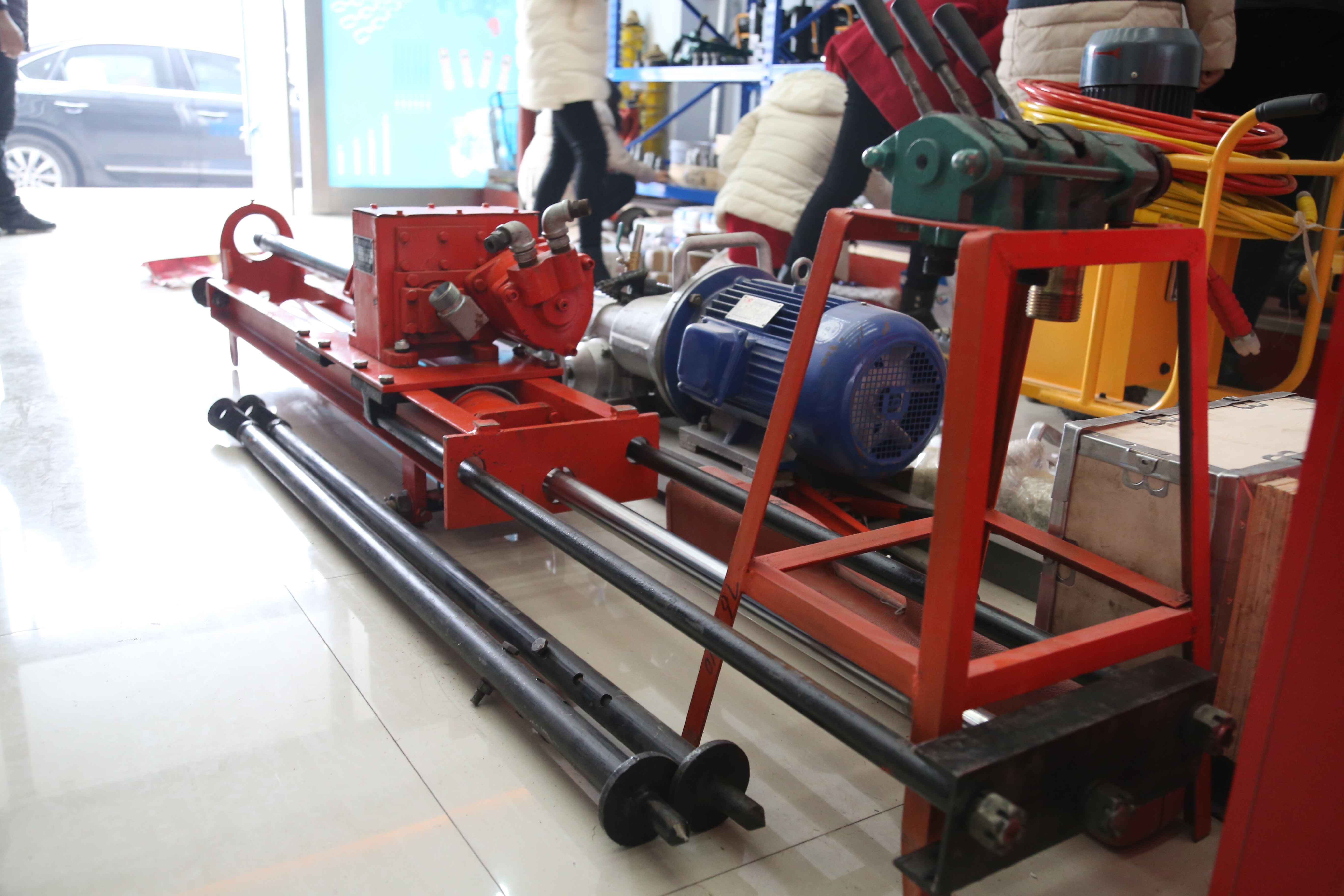 红五环潜孔钻机 hqd70a100型潜孔钻 电动 气动钻机 钻孔钻头