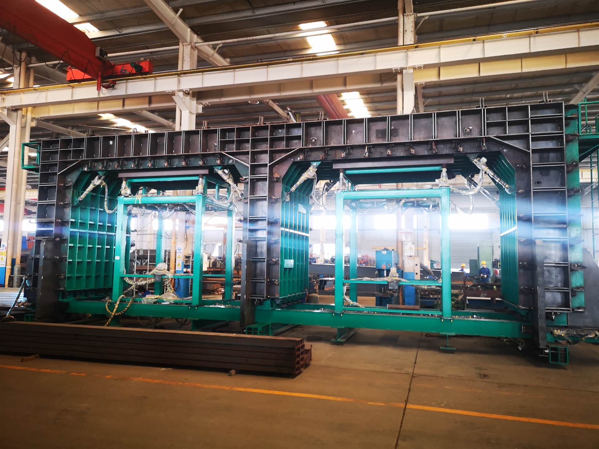 客户实拍 双排空心楼板机 水泥板机器-德州海天机电科技有限公司