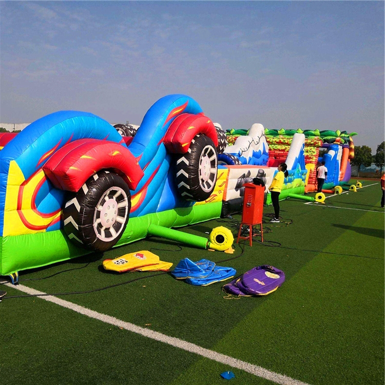 大型充气陆地大冲关 超级飞侠户外陆地充气大冲关 300平方