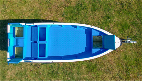 430钓鱼船海岬5人双层海钓渔船养殖船玻璃钢