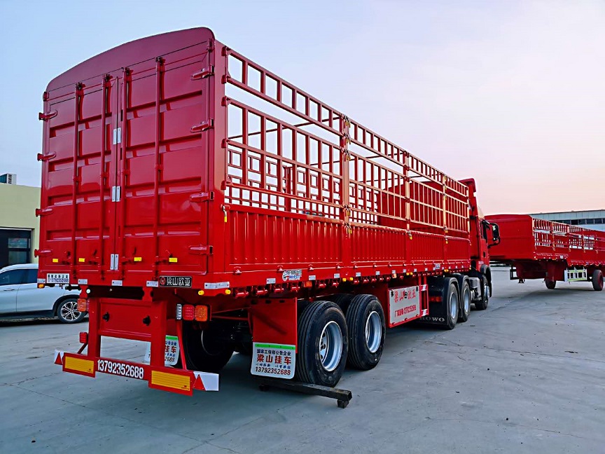 10米两轴仓栅式运输半挂车价格