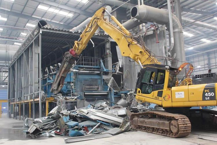 倒闭工厂设备处理厂房拆除 钢结构厂房拆除厂棚拆除