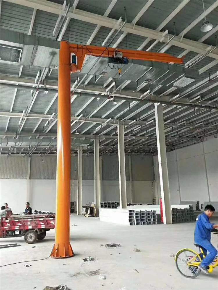 2吨悬臂吊中成电动旋转独臂吊定柱式悬臂吊结构坚固