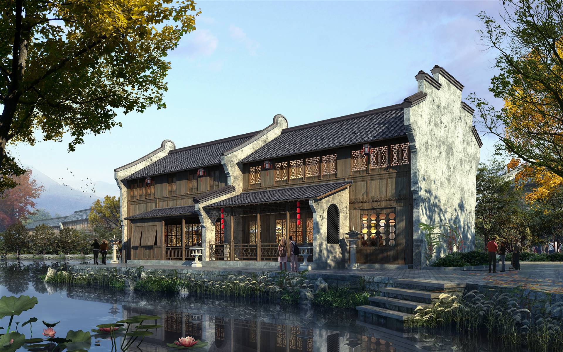 仿古商业街设计 中式商业街设计