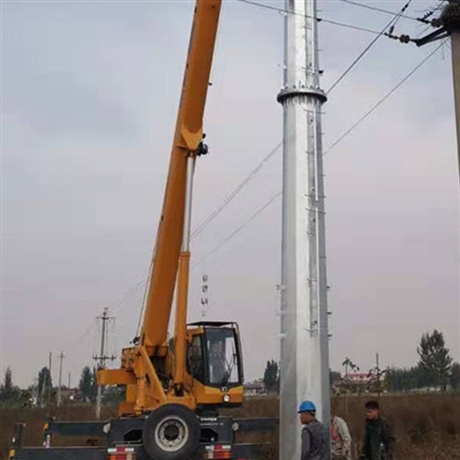 10KV转角电力钢杆生产厂家 钢杆塔