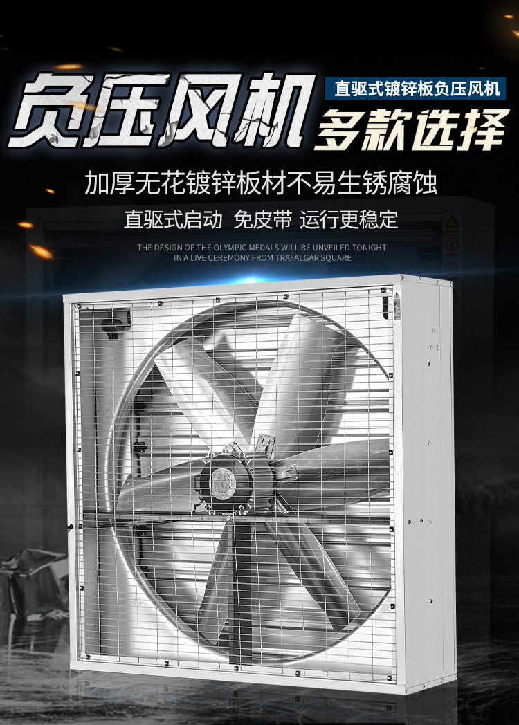 工厂车间大排风机 工业负压通风降温  工业大排气扇