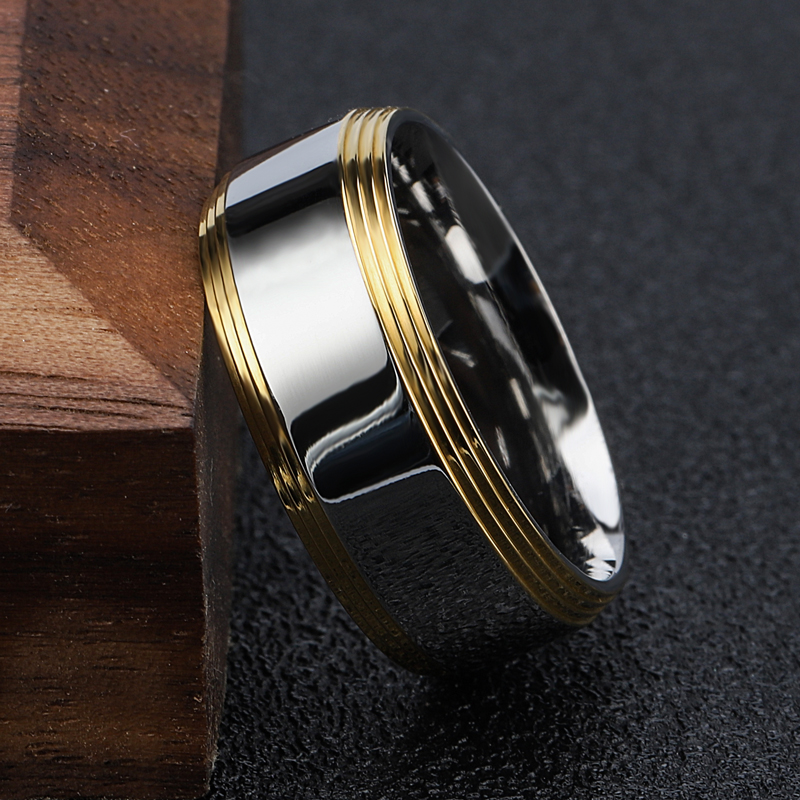 厂家定制不锈钢饰品 创意新款可转动指环 网红爆款男士钛钢戒指