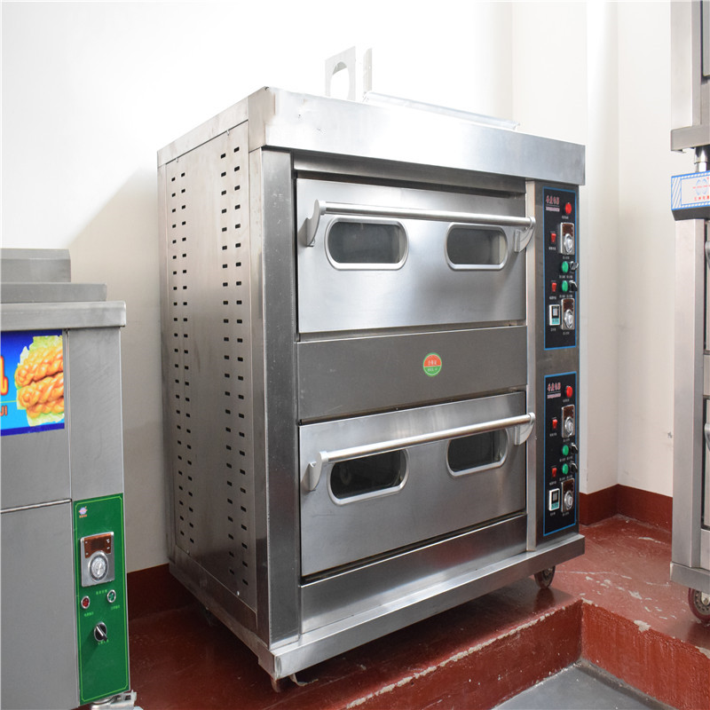 燃气电烤箱商用 二层四盘大容量蛋糕店烤箱 大型面包烘焙炉