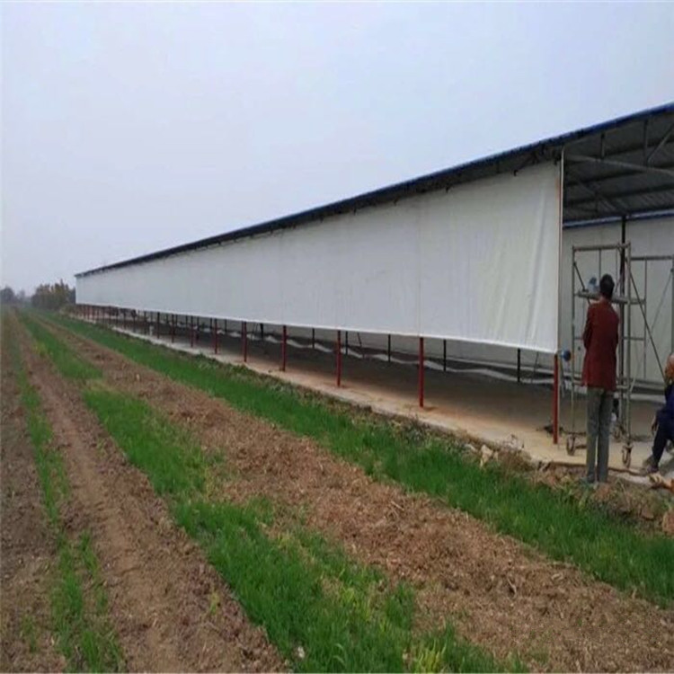 養殖場防雨篷布捲簾防寒擋風窗簾養豬養羊場遮光捲簾布