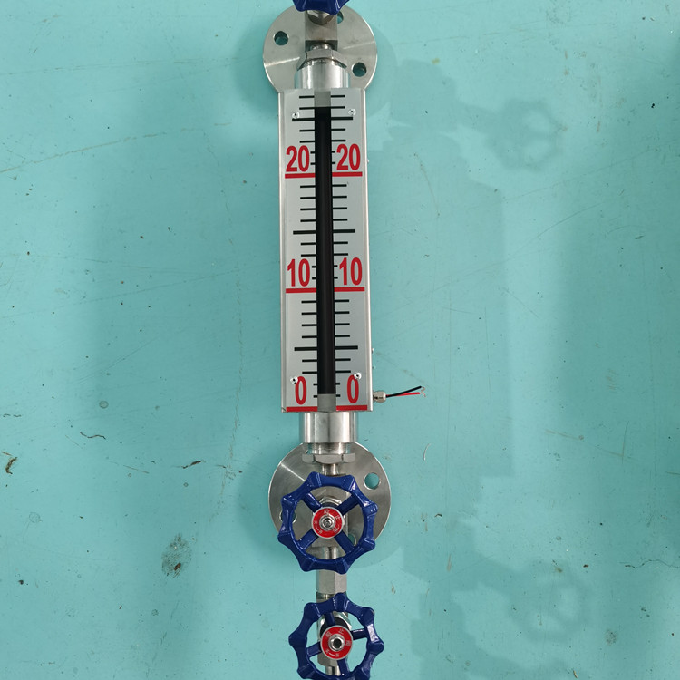 浮球磁翻板液位计uhz58cg1led磁敏双色液位计