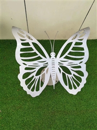 河北雕塑制作厂家   彩绘蝴蝶雕塑