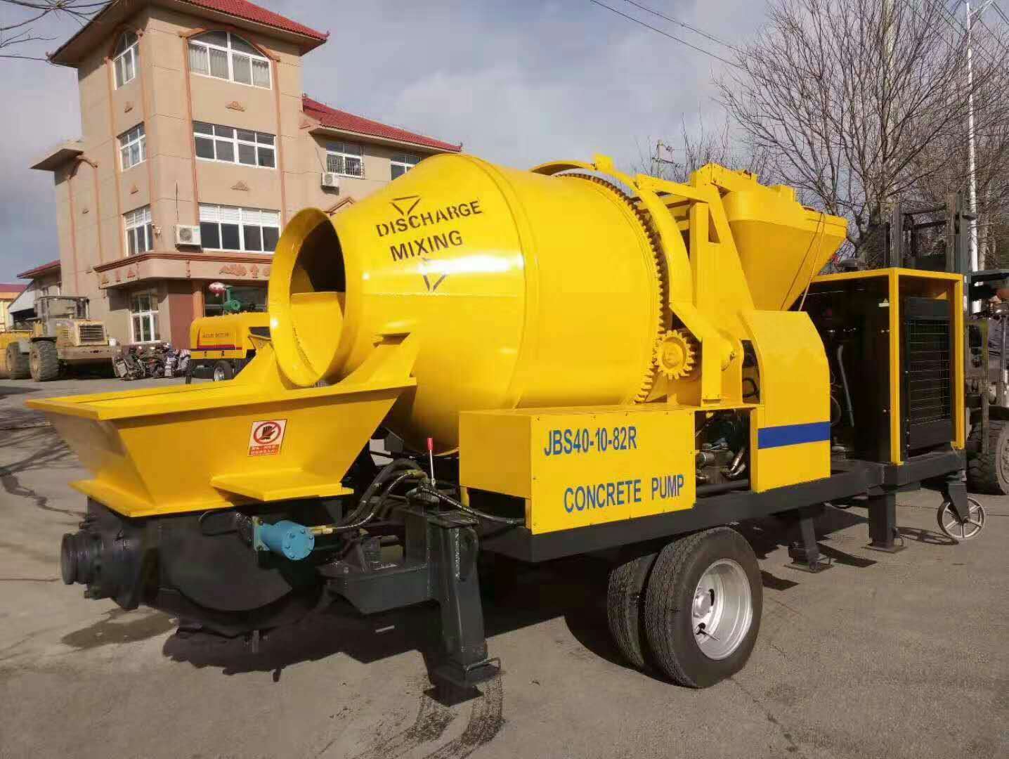 混凝土搅拌拖泵 搅拌泵送一体机