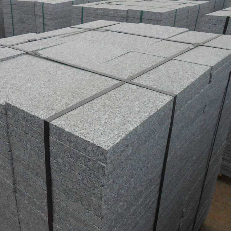 万君石业 批发火烧板 芝麻灰火烧面石材多规格定制