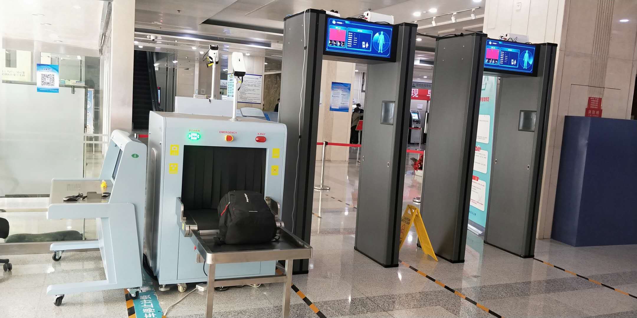 x光安检机守门神sms6550d通道式双源双视角x光安检机