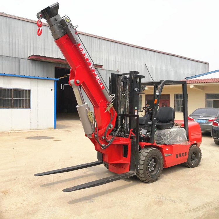 叉车改装吊车叉车飞臂吊车5吨叉车吊车厂家定做