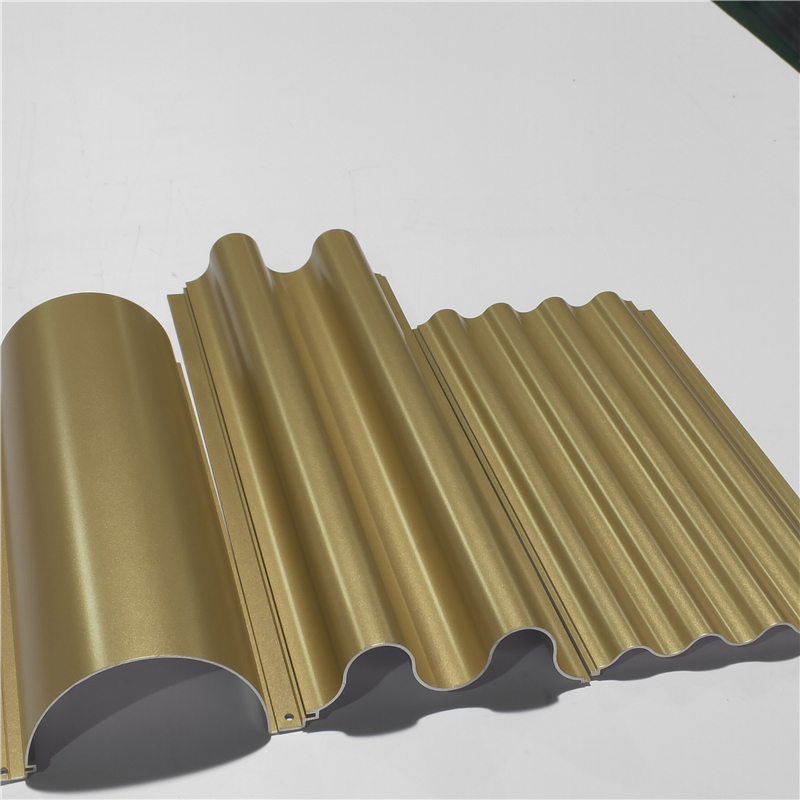 圆弧波纹板链锁店波纹墙板铝合金波纹板铝镁锰波浪板定制厂