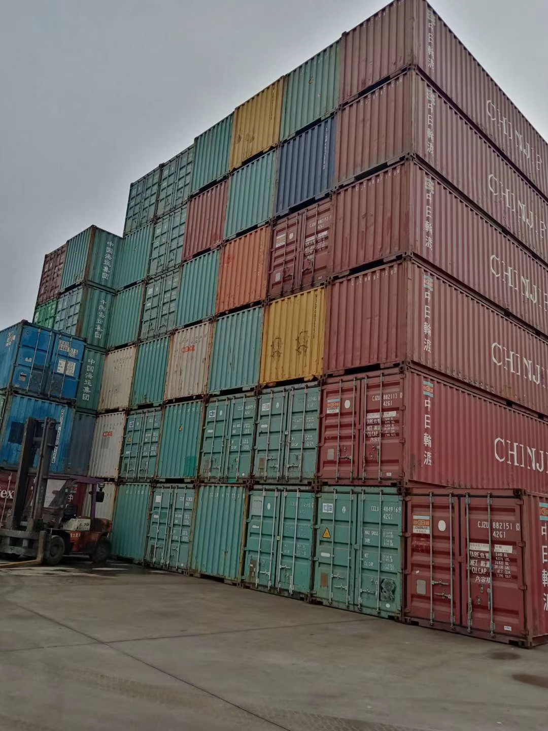 广州二手集装箱二手6米旧集装箱12米平箱高箱出售海运集装箱