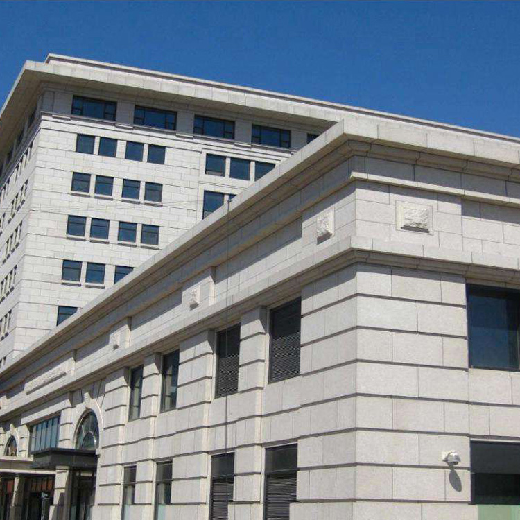 万君石业 定做外墙干挂石材 白麻干挂板厂家定价