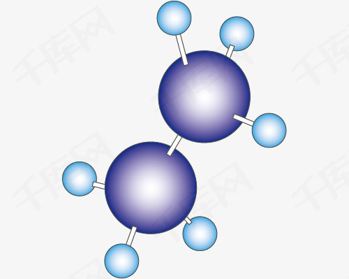 乙烷的球棍模型图图片