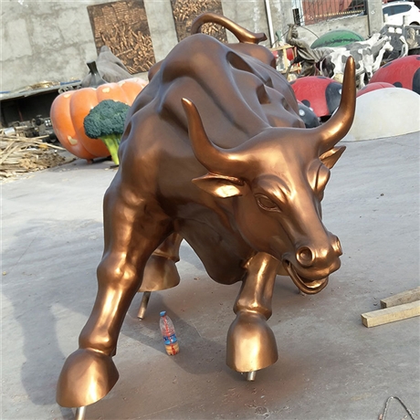 华尔街铜牛，动物雕塑厂家，做工精美支持定制