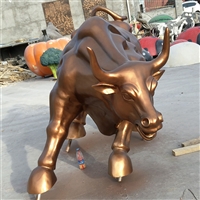 华尔街铜牛，动物雕塑厂家，做工精美支持定制