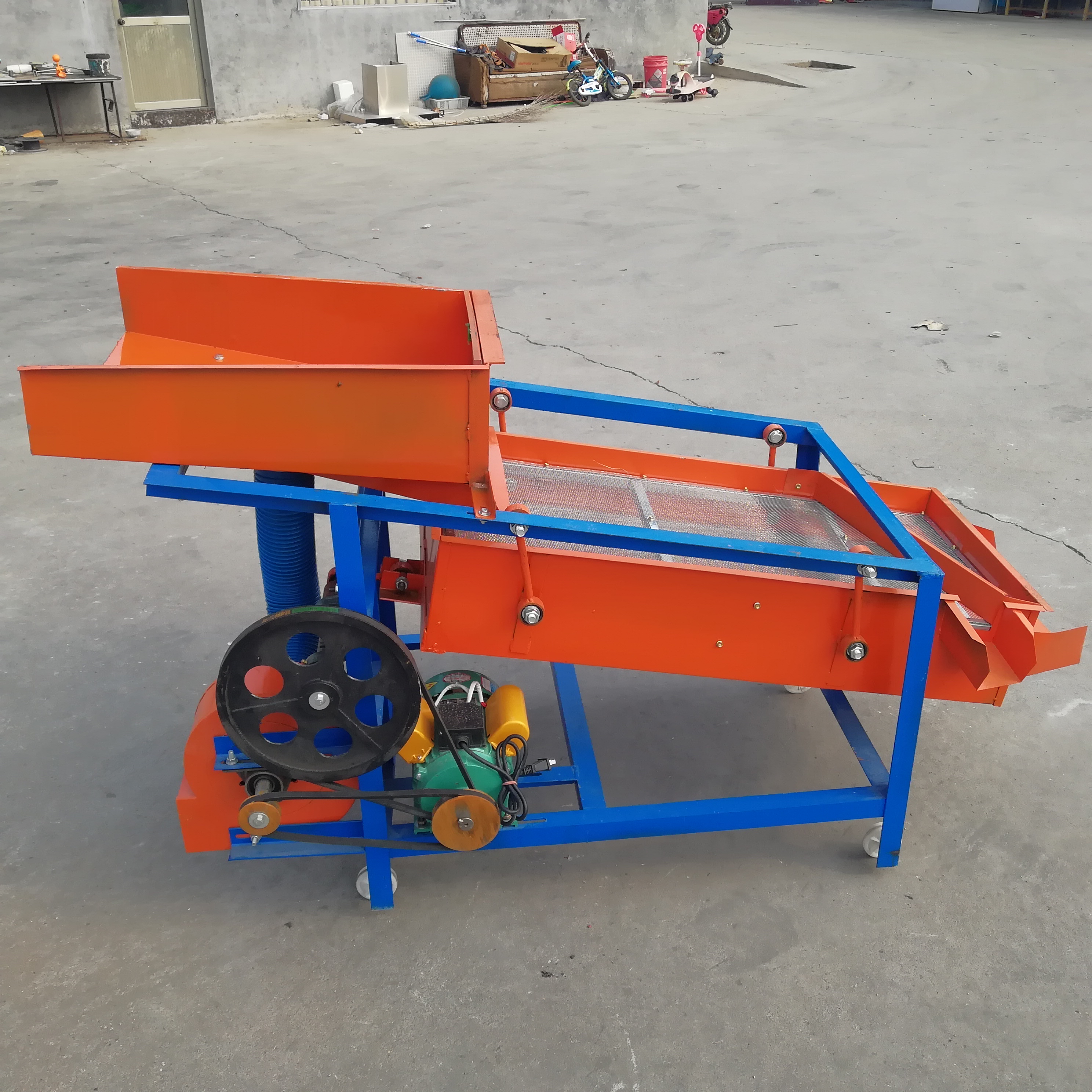 大米玉米分级筛选机/双层粮食筛选机/ 大豆小麦去糠皮筛分机